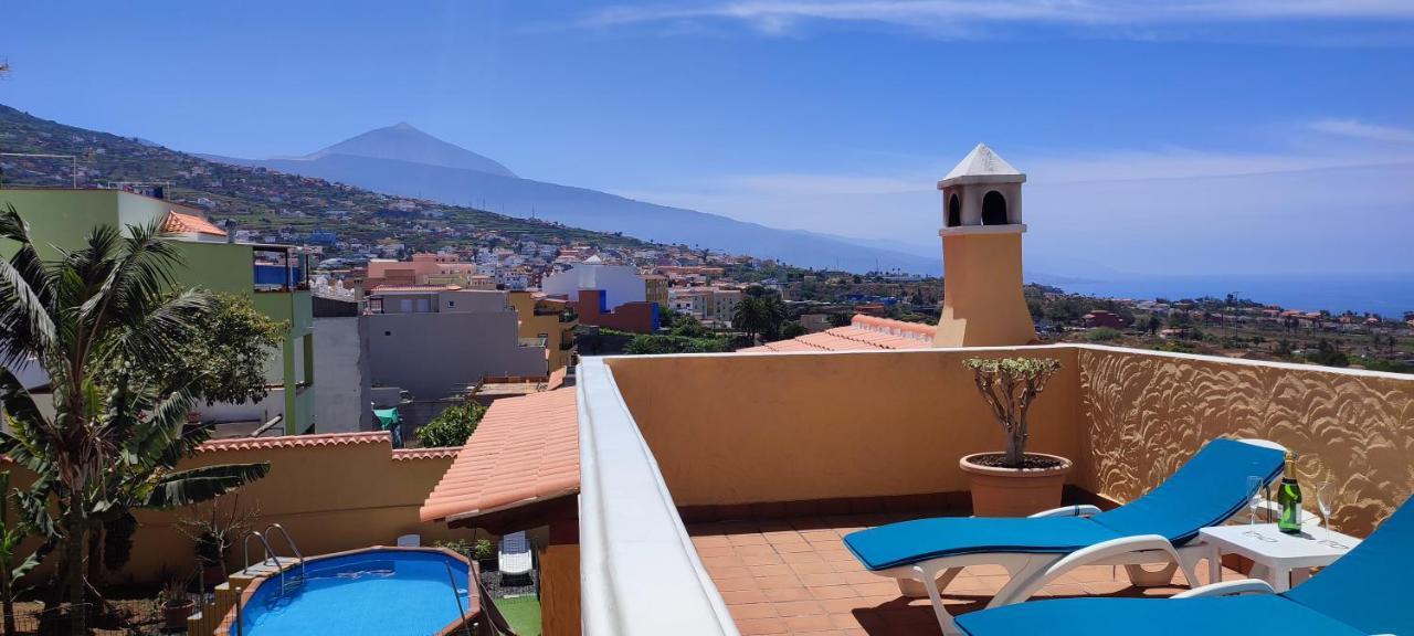 Casa" Vistas Al Teide" Mar Piscina Privada Parking Cubierto Gratuito En Las Instalaciones La Victoria de Acentejo Exterior foto