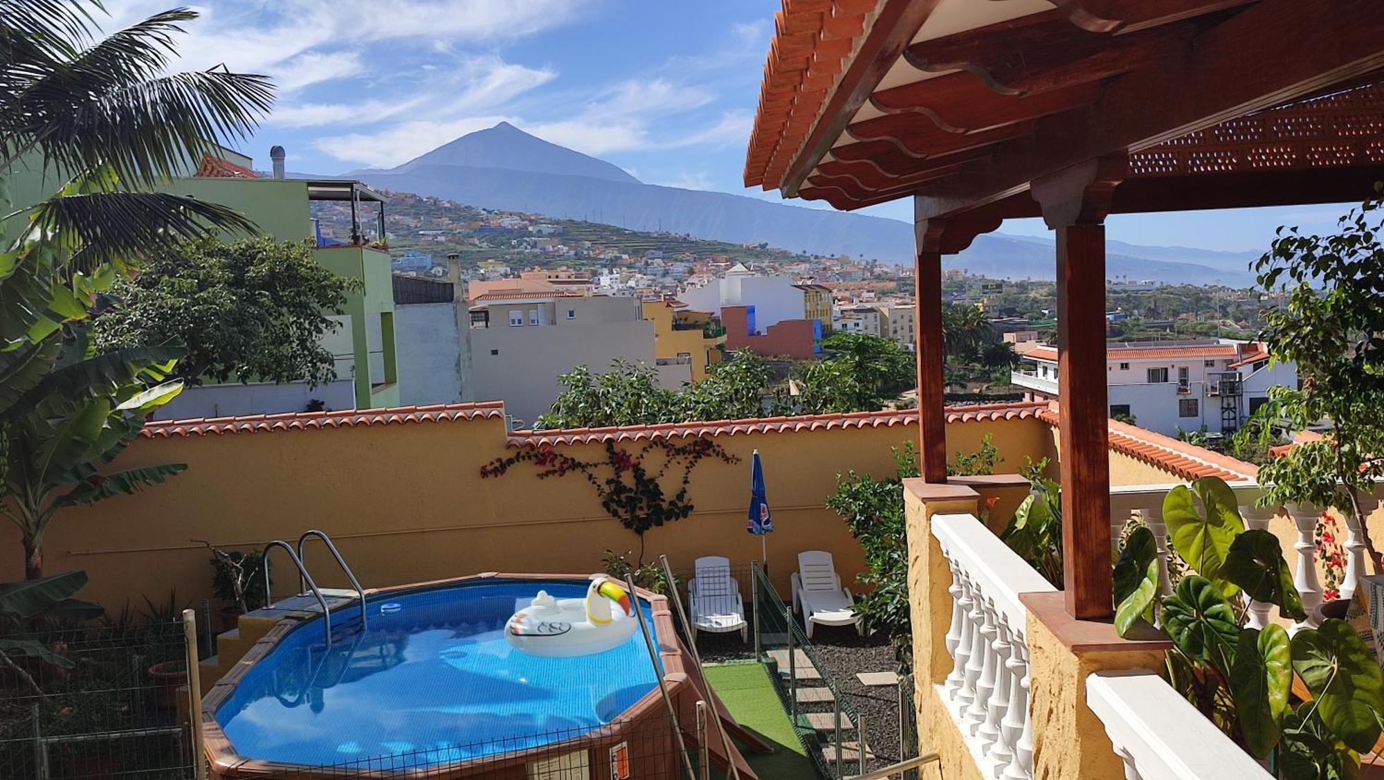 Casa" Vistas Al Teide" Mar Piscina Privada Parking Cubierto Gratuito En Las Instalaciones La Victoria de Acentejo Exterior foto